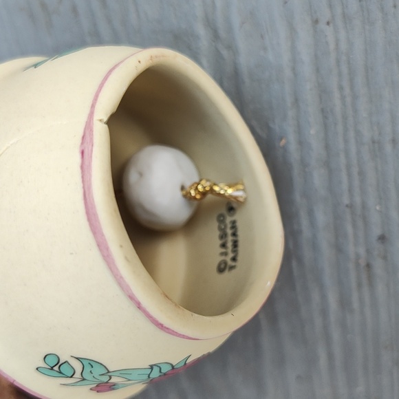 Vintage Jasco County Kitchen Porcelain Bisque Pitcher Bell - Picture 7 of 8